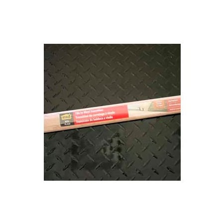 M-D Building Products M-D Hardwood Transition W/Snap Track, Tile to Vinyl, 36L, Unfinished W/Anchors & Screws 48909